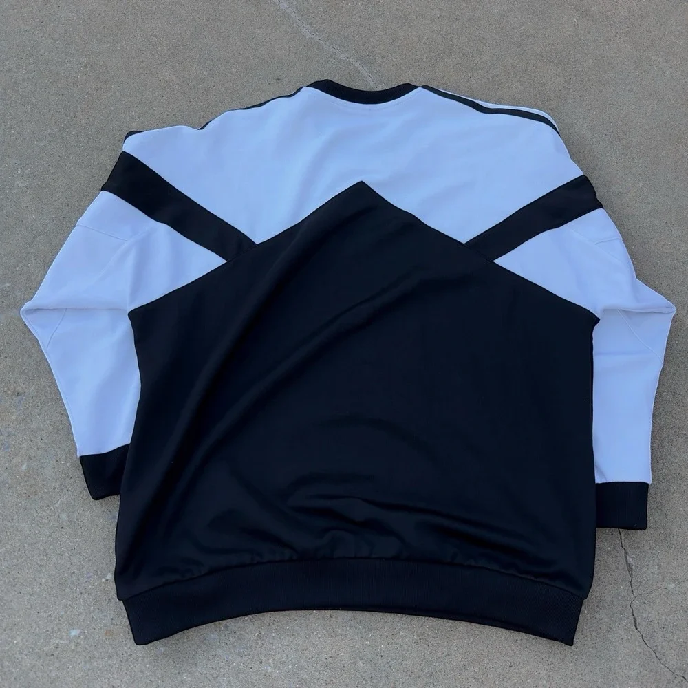 Adidas Palmerston Crew Sweatshirt Jumper Trefoil Colorblock Men's Size 2XL